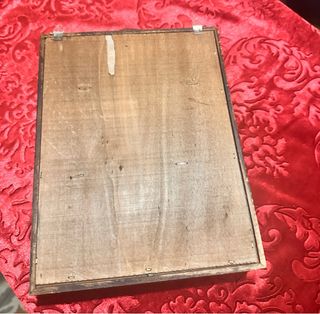 Curioso Mueble antiguo portallaves madera antigua