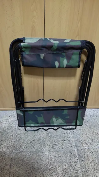 Silla plegable para pesca.