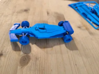 Kit de piezas de coche de plástico azul