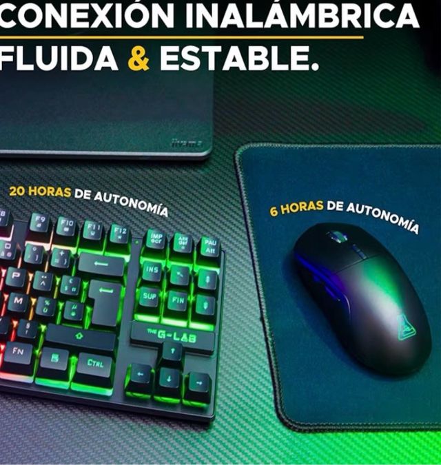 COMBO TECLADO Y RATÓN THE G-LAB OXYGEN EX