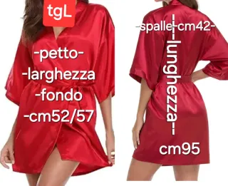 Vestaglia in raso Giulia Jia tg L nuovo