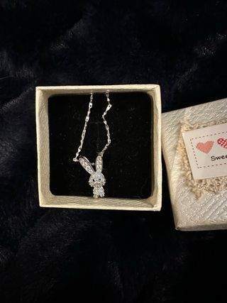 Colgante Conejo Plata Italiana Circonita