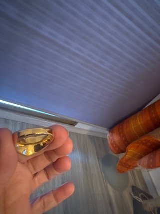 Anillo Oro Grueso Bañado con Piedra Rubí