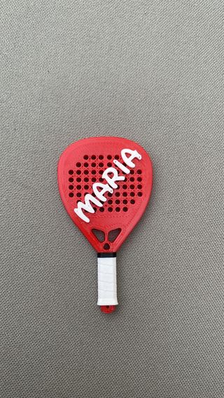 Llavero pala pádel personalizada