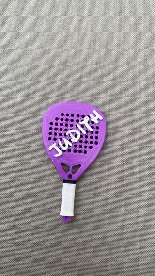 Llavero pala pádel personalizada