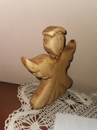 Ángel madera natural reciclada
