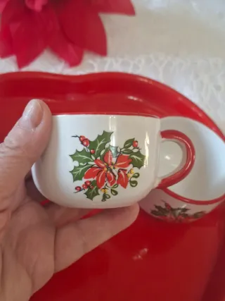 Set Vassoio Cuore + 2 Tazzine