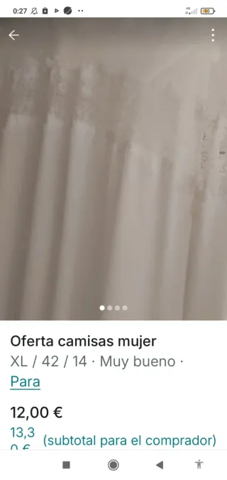 Camisa rosa con encaje