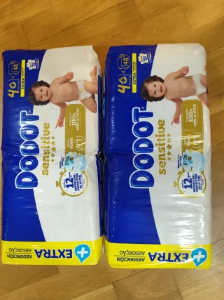 Pañales Dodot Sensitive Talla 4+ (48 uds)