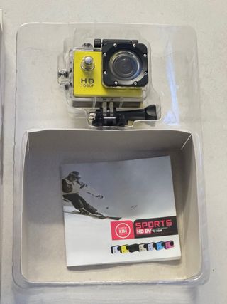 Cámara Deportiva HD 1080p Sumergible