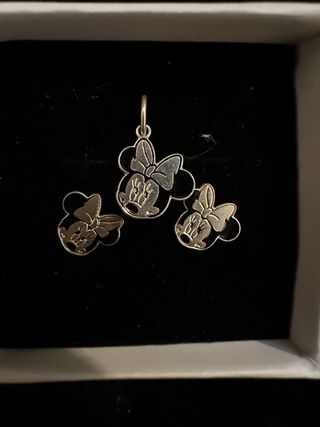 Colgante y pendientes infantil Mini Plata