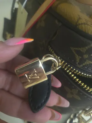 Borsa Louis Vuitton marrone e oro