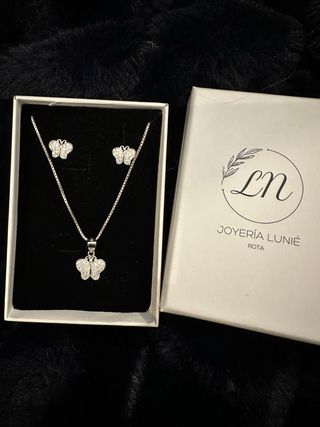 Colgante Mariposa Circonitas Plata