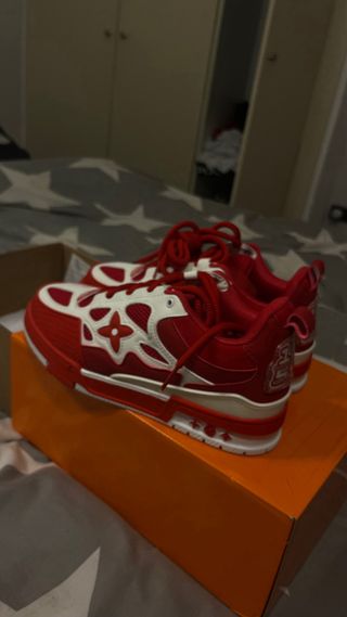 Louis Vuitton Skate Rojas Talla 42 Nuevas