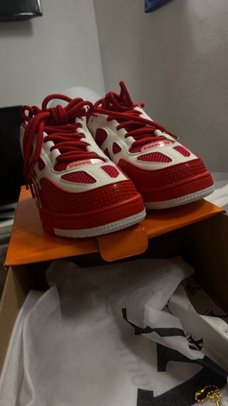 Louis Vuitton Skate Rojas Talla 42 Nuevas