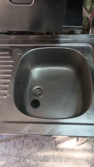 Fregadero Acero Inox 80x50cm con Patas