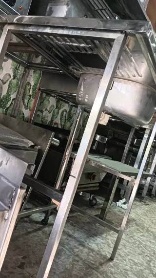 Fregadero Acero Inox 80x50cm con Patas