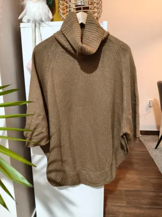 Poncho Massimo Dutti Talla S Marrón