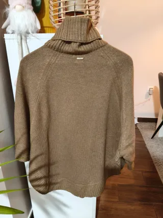 Poncho Massimo Dutti Talla S Marrón