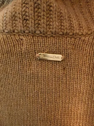 Poncho Massimo Dutti Talla S Marrón