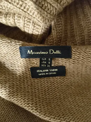 Poncho Massimo Dutti Talla S Marrón