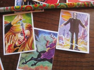 MONSTRUOS ALBUM Y COLECCION CROMOS A PEGAR.LEER.