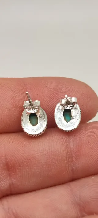 Pendientes de Plata y Turquesa.