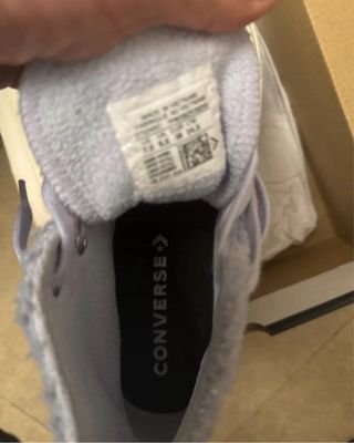 Botas Converse pelo azul y blanco