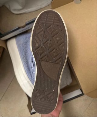 Botas Converse pelo azul y blanco