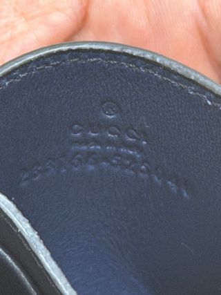 Porta carte Gucci GG Denim Blu