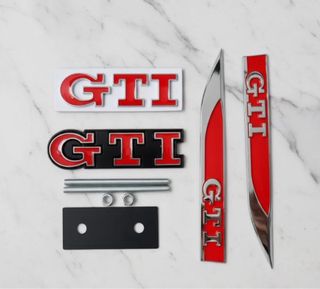 Pack Emblemas VW GTI rojo nuevos