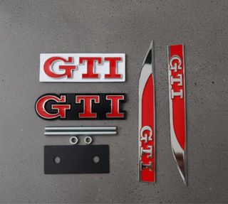 Pack Emblemas VW GTI rojo nuevos