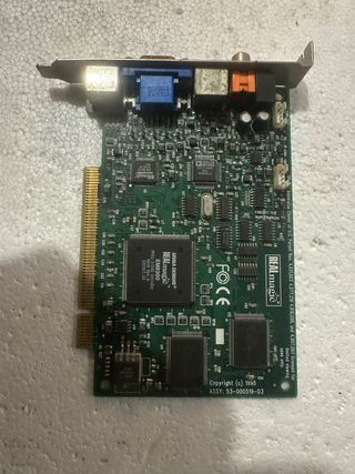 tarjeta PCI antigua real mágica TV decoder