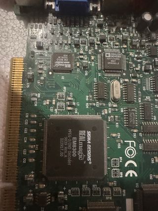 tarjeta PCI antigua real mágica TV decoder