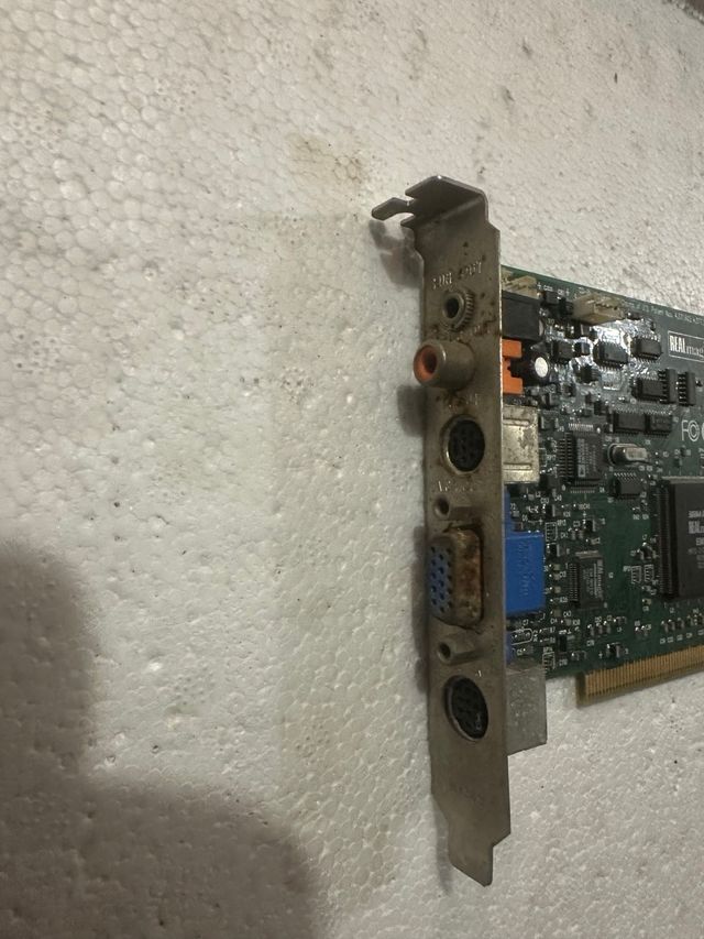 tarjeta PCI antigua real mágica TV decoder