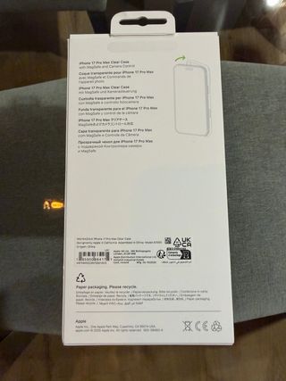 Funda iPhone 17 Pro Max Transparente