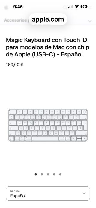 Teclado Apple Magic con Touch ID