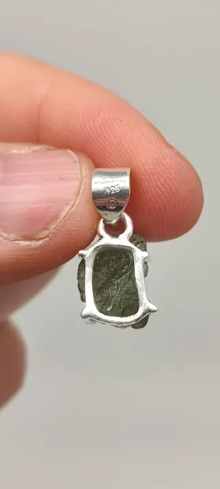 Colgante Plata y Moldavita