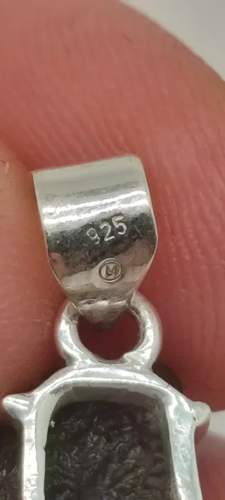 Colgante Plata y Moldavita