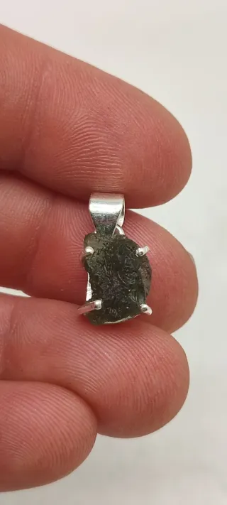 Colgante Plata y Moldavita