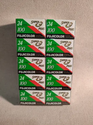 Lote 10 carretes Fujicolor Super G Plus 100