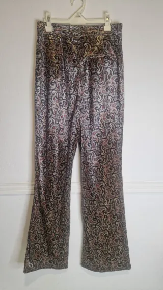 Pantalon Zara Mujer Terciopelo Cachemir XS