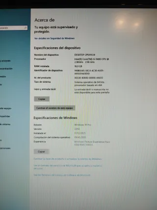 PC Gamer RTX 2070, 16GB RAM, i5 9400, SSD 500GB