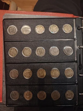 29 Monedas 1 Peseta 1944, 1947, 1953, 1963
