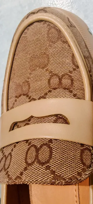 Mocasines plataforma beige/marrón T40