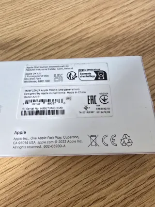 Apple Pencil 2.ª Gen A2051 MU8F2ZM/A