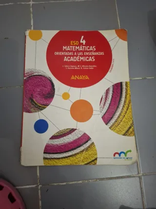 libro de Matemáticas 4ESO