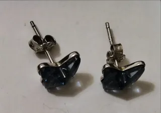 Pendientes Plata Mariposa Azul