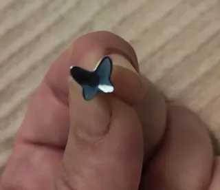 Pendientes Plata Mariposa Azul