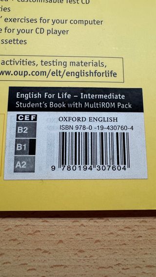 Libro English for Life Intermediate Student's Book